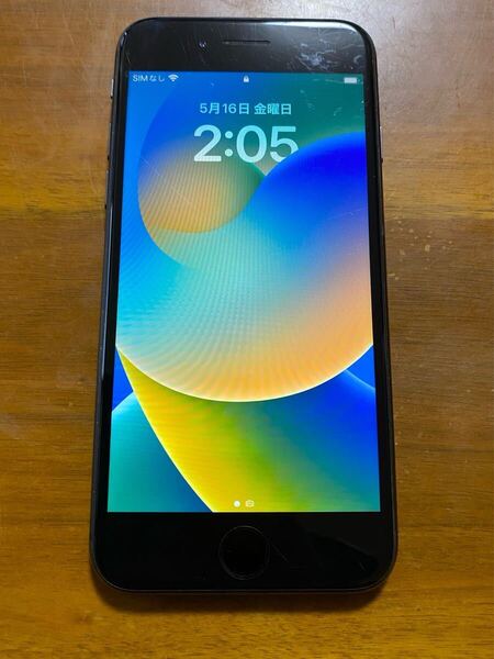 送料無料 iPhone8 64GB ブラック バッテリー容量100% SIMフリー