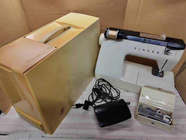 作動品 SINGER sewing machines Miriam Electronic 2002 ミシン フットペダル付き 昭和レトロ ビンテージ ヴィンテージ