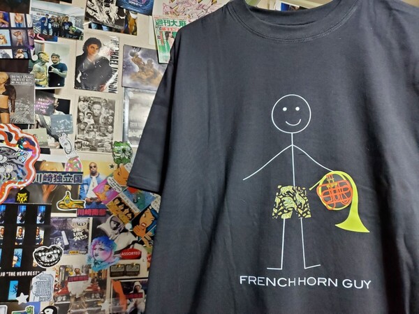 新品│1点のみ│フレンチホーンガイ│お洒落ゆるいデザイン│輸入Tシャツ│海外インポート品│サイズL│ブラック│HIPHOP│ストリート