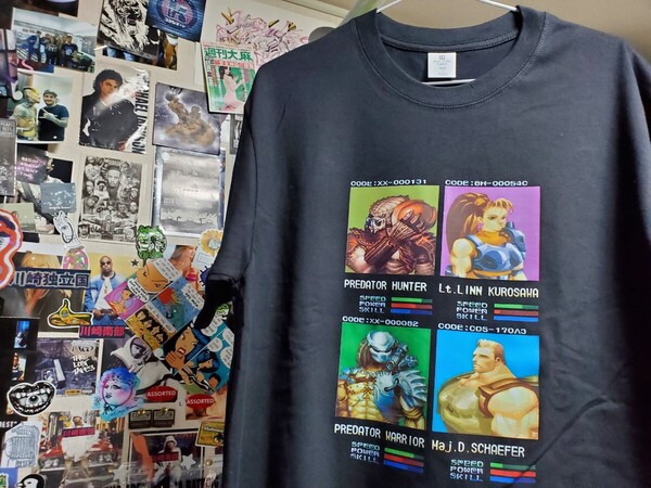 新品│1点のみ│プレデター│レトロゲーム風デザイン│輸入Tシャツ│海外インポート品│サイズL│ブラック│黒│HIPHOP│ストリート