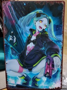 ラスト1点│アニメ│サイバーパンク2077│エッジランナーズ│ゲームブリキ看板│ヴィンテージメタルサイン│レベッカ│アメリカン海外雑貨