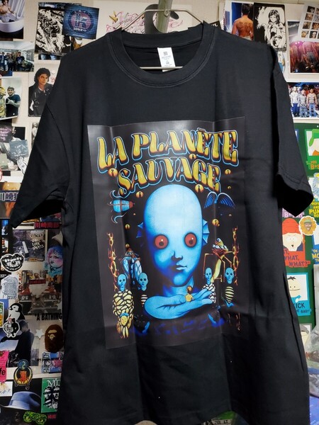 新品│再販│禁断の惑星│ファンタスティックプラネット輸入Tシャツ│海外インポート品│サイズL│ブラック│HIPHOP│ストリート