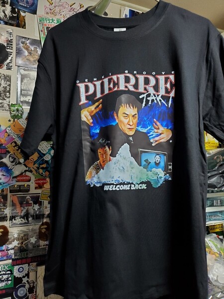 新品│1点のみ│ピエール瀧│ウェルカムバック│輸入Tシャツ│海外インポート品│サイズL│ブラック│HIPHOP│ストリート