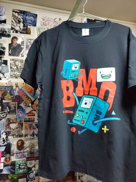 新品│アドベンチャータイム│BMO│ビーモ│輸入Tシャツ│海外インポート品│サイズL│ブラック│黒│HIPHOP│ストリート│アニメ