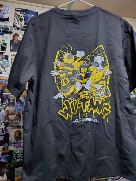 新品│到着時からシワ有りのため投げ売り! │ウータンクラン│輸入Tシャツ│海外インポート品│海外サイズS(JP-L)│黒│HIPHOP│wu-tang
