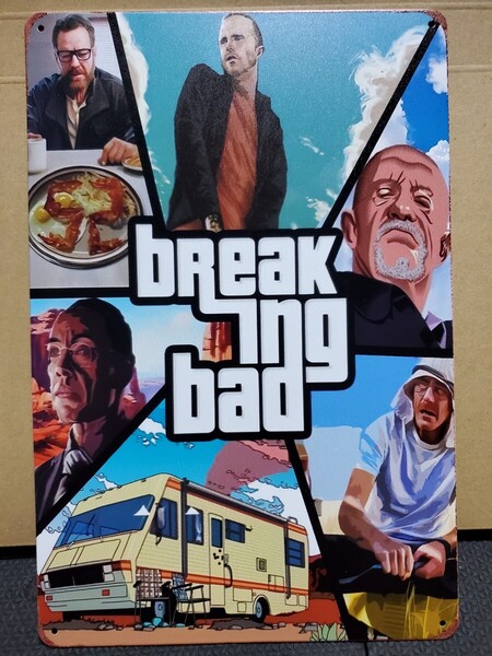 1点のみ│GTA(グラセフ)風ブレイキングバッド│ギャングスタ│ブリキ看板│メタルサイン│アメリカン海外雑貨│ガレージ、店舗│輸入品