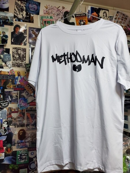新品│ウータンクラン│メソッドマン│輸入Tシャツ│海外インポート品│海外サイズS(JP-L)│ホワイト│白│HIPHOP│wu-tang clan