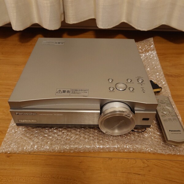 Panasonic パナソニック LCD PROJECTOR TH-AE500 液晶プロジェクター リモコン/DVI-HDMI変換器つき HD出力可