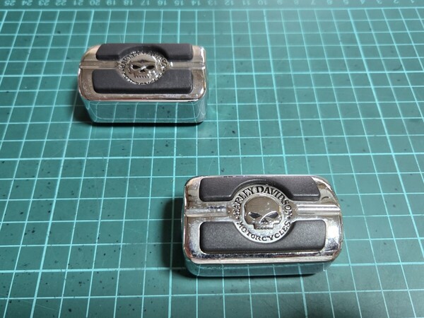 ■良品/即決送料無料■ハーレーダビッドソン純正オプションWILLIE-G スカルコレクション シフターペグ シーソー/ヒール&トウ ペダル用前後