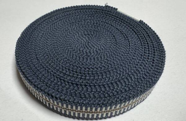 10m 真田紐 平紐 4分 12mm 紺系 綿100% 日本製 / ハンドメイド 手芸 工芸 茶道具 帯締め 首輪などに