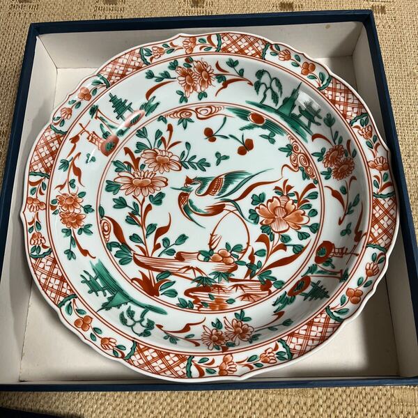 たち吉 橘吉 大皿 鳥 赤絵花鳥 和食器