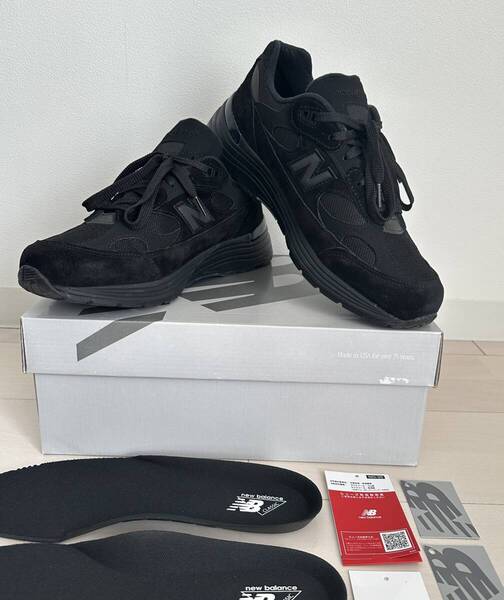 2025年 新作 定価39,600円 New Balance U992TB Made in USA 992 core トリプルブラック / 991 993 2002r ennoy nike jjjjound asics vans