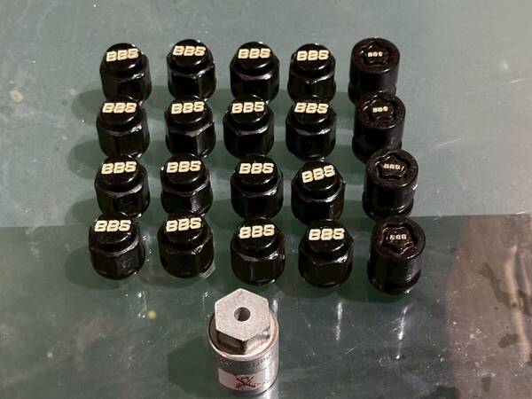 中古品 BBS 純正ホイールナット ロックナット 20個セット ゴールド M12P1.5 トヨタ ダイハツ 他 売り切り!