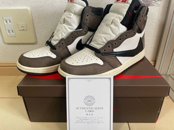 限界値下げ☆新品未使用【CD4487-100】TRAVIS SCOTT×AIR JORDAN 1 HIGH ダークモカ 25.5cm