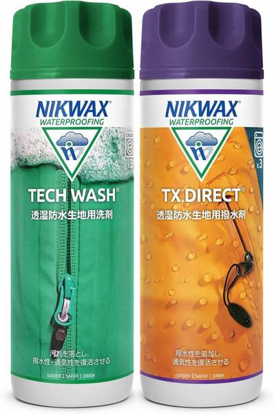 nikwax 2025年 newパッケージ ツインパック 洗剤・撥水剤(撥水生地・防水透湿生地用) ニクワックス