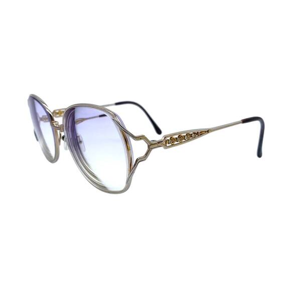 Vintage Yves Saint Laurent Prescription Glasses K Gold / ヴィンテージ イブサンローラン 度付き眼鏡 メガネ Kゴールド