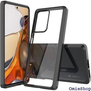 FINON シャオミ Xiaomi 11T Pro ケ ケース 指紋認証可能モデル 耐衝撃 シンプル ブラック 1270