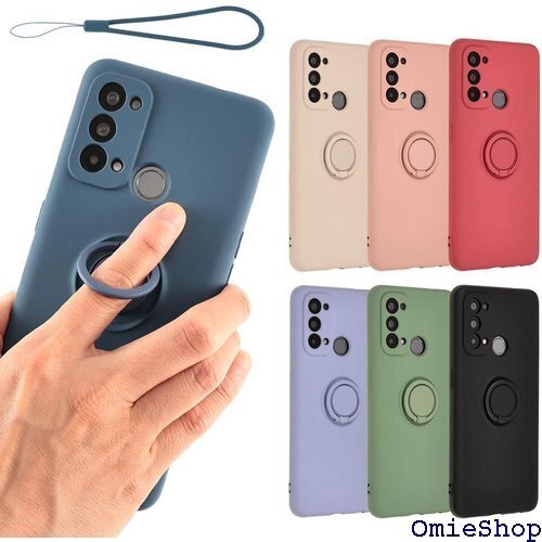 OPPO Reno5 A ケース シリコン リング R バイル Y!mobile ネイビー A893OR5ANB 1435