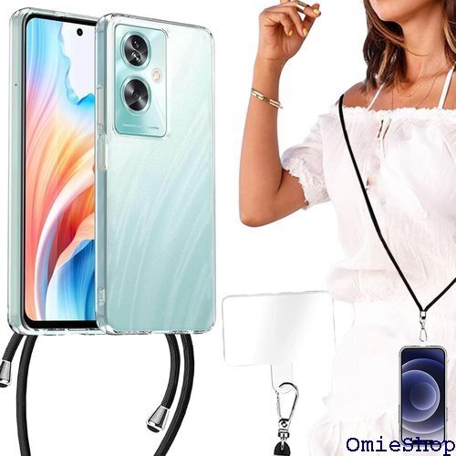 OPPO A79 5G ケース ショルダー オッポ A ラップ付き バンパーケース 取り外し可 組合せ式 クリア 1668