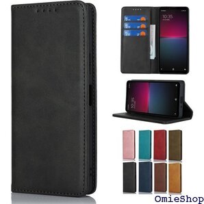Cavor Xperia 10 IV SO-52C / ス スマホケース 携帯カバー カード入れ 横置 ブラック 1724