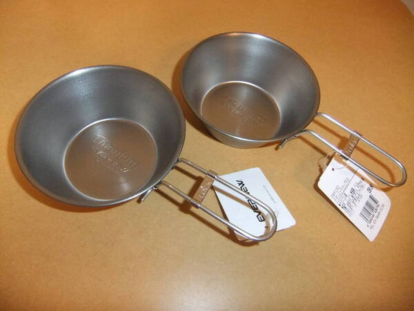 1点物【新品/未使用】EVERNEW チタンシェラカップFD 310ml EBY152×2 エバニュー 日本製 折り畳み フォールディング デッドお宝蔵出し