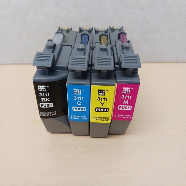y051208k エコリカ ecorica 【互換品】Brother ブラザー LC3111 4本セット(BK/C/M/Y)