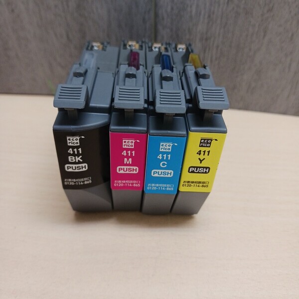 y051611k エコリカ ecorica 【互換品】ブラザー Brother LC411-4本セット(BK/C/M/Y)