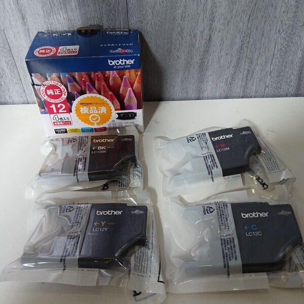 y052201k ブラザー工業 Brother 【純正品】インクカートリッジ 4本セット LC12 (BK/C/M/Y)