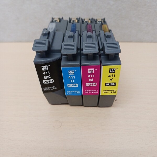 y052210k エコリカ ecorica 【互換品】ブラザー Brother LC411 4本セット(BK/C/M/Y)