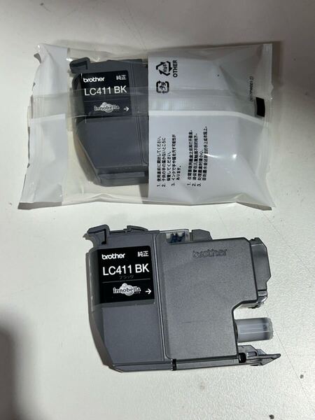 y050813a ブラザー工業(Brother Industries) 【純正品】LC411 インクカートリッジブラック 黒 インク LC411BK-2PK-E 2個セット
