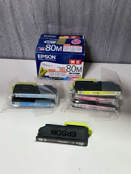 y050815a エプソン 【純正品】インクカートリッジ とうもろこし IC6CL80M 6色パック