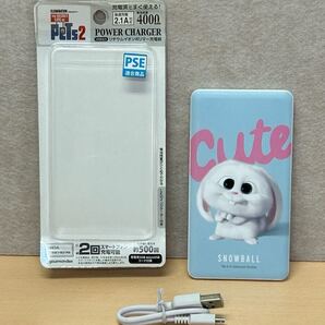 y052206a グルマンディーズ gourmandise 4000mAh リチウム充電器 ペット 2 スノーボール PETS-06B