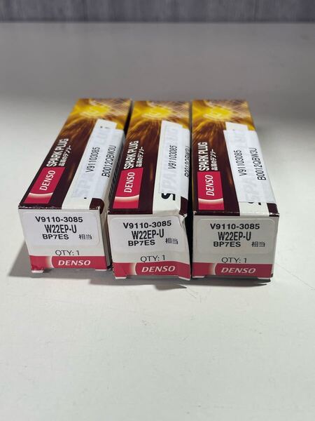 y052314a 【正規品】DENSO スパークプラグ W22EP-U (V9110-3085)3本セット