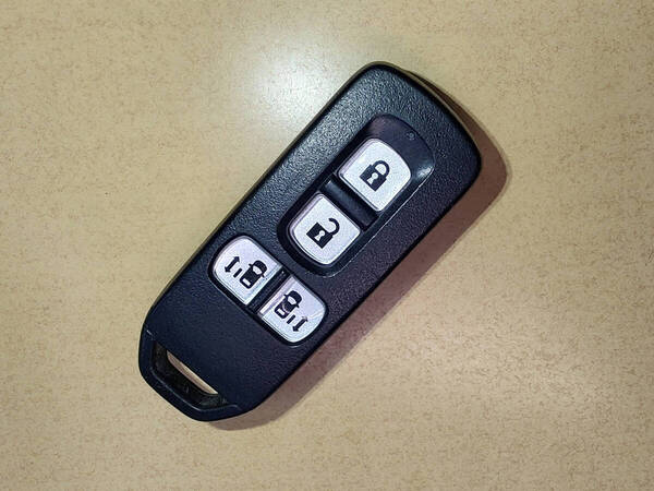 送料無料 ホンダ 純正 スマートキー 4ボタン キーレス 刻印 007YUUL0754 N-BOX JF1/JF2 動作確認OK 両側パワスラ用 n-b24227