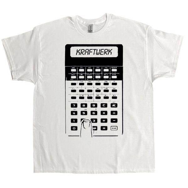KRAFTWERK クラフトワーク 電卓 Tシャツ ホワイト