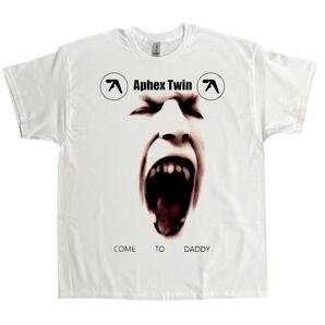 Aphex Twin Come To Daddy Tシャツ ホワイト バンド,,