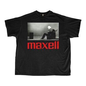 maxell マクセル Tシャツ ブラック movie Vintage,