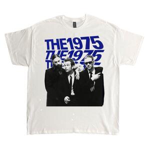 THE1975 Tシャツ ホワイト バンド Vintage,.