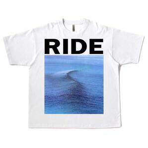 RIDE nowhere Tシャツ ホワイト バンド Vintage,,