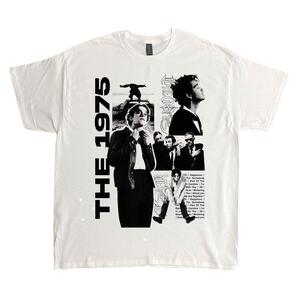 THE 1975 Tシャツ ホワイト バンド Vintage,.