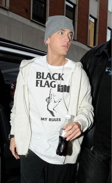 【EMINEM着用】BLACK FLAG Tシャツ ホワイト Vintage,.