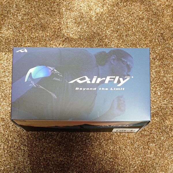 エアフライ Airfly AF-402マルチパーパス偏光グレーレンズ組込み クリアーアッシュ×偏光グレー 鼻パッドがない 室内試着のみ 送料無料