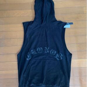 新品 CRONOS BLACK LETTER LOGO クロノス タンクトップ フーディー パーカー