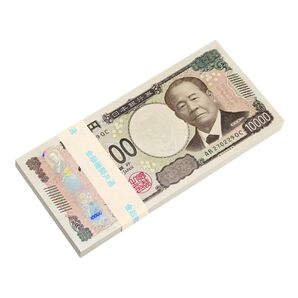 【在庫処分】祈願済み 100万円札束 金融機関共通帯 国産 札束レプリカ 金運アップ札束 札束ダミー (1束D)