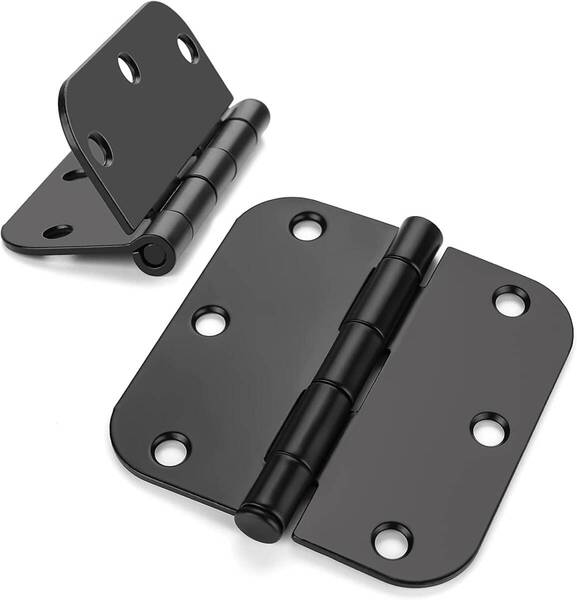 【人気商品】厚手 ドア 大型 ステンレス hinge 金具 角丸 丁番 88.9*88.9*2.2mm ヒンジ ネジ付き 蝶番 ブ