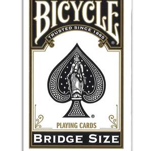 【在庫処分】バイスクル(Bicycle) トランプ 黒 5.7 x 8.8 x 1.8 cm 86C ライダーバックブリッジサイズ
