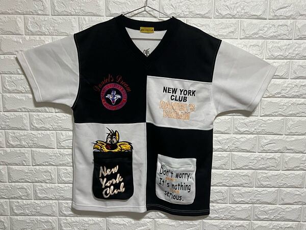 New york club (ニューヨーククラブ) キャラクター刺繍 半袖シャツ Tシャツ