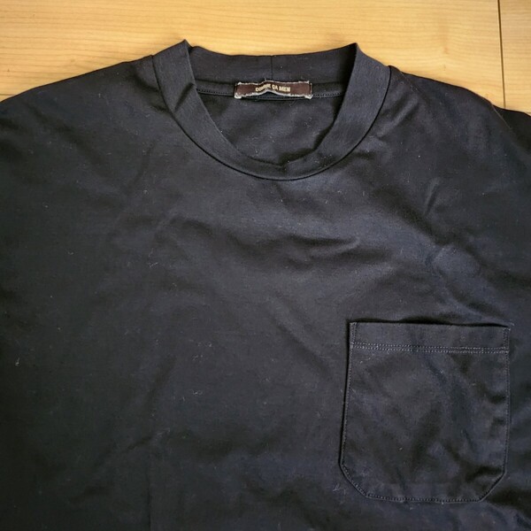 コムサメン コットン Tシャツ カットソー 黒 Lサイズ