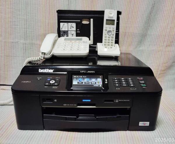 Fax / 外付け電話接続 / MFC-J825N no.488 / CD;DVD;BD レーベルプリント / トータル印字枚数・・・なんと・・003,331枚