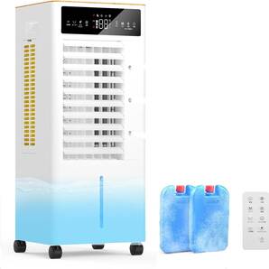 冷風扇 冷風機【2025年新登場&12L大容量&3段階風量切替】冷風扇風機 強力冷風 左右自動60°・上下手動120°風向調節可 3段階風量切替